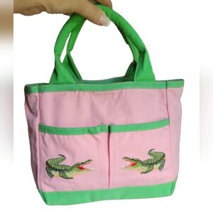 CJ LAING PREPPY ALLIGATOR HANDBAG